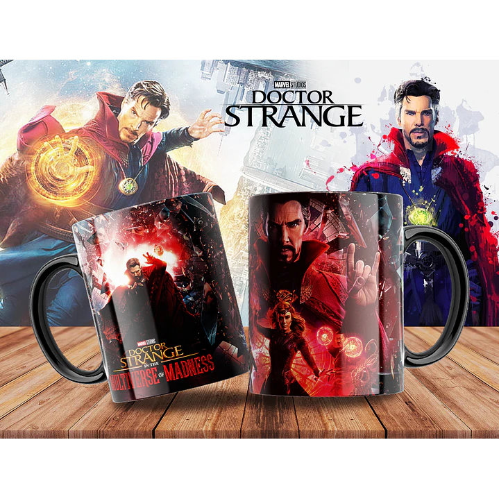10 Artes para Caneca Doctor Stranger Arquivo Editável 2