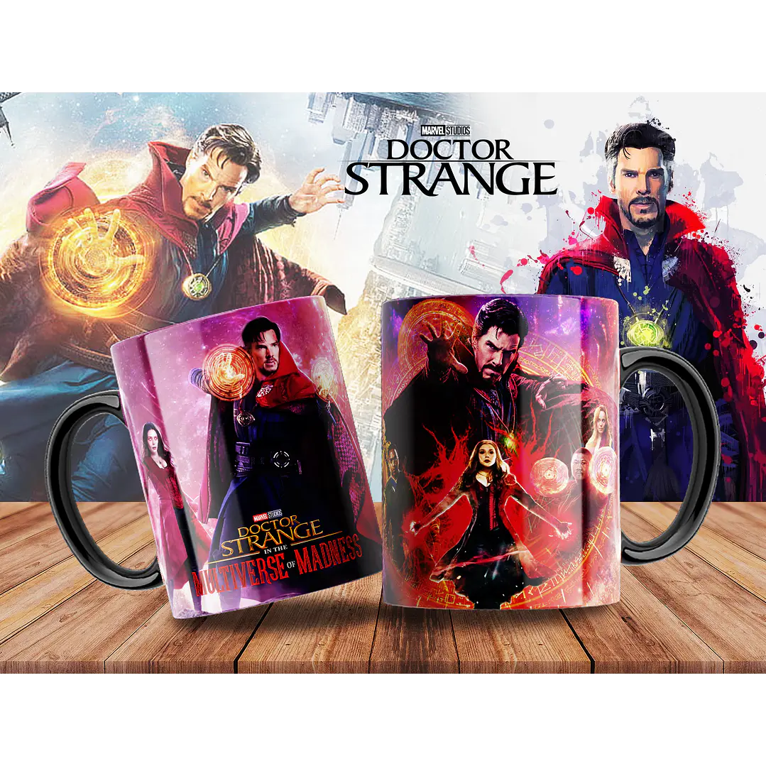 10 Artes para Caneca Doctor Stranger Arquivo Editável 3