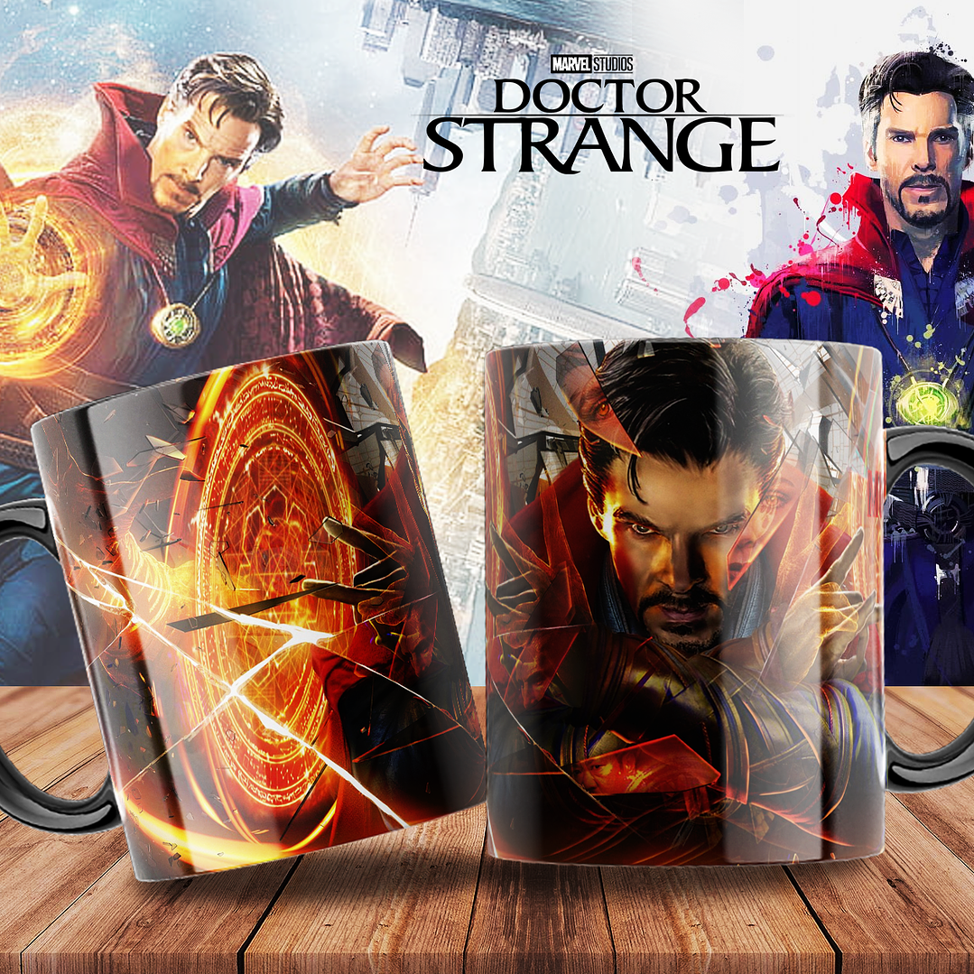 10 Artes para Caneca Doctor Stranger Arquivo Editável 4