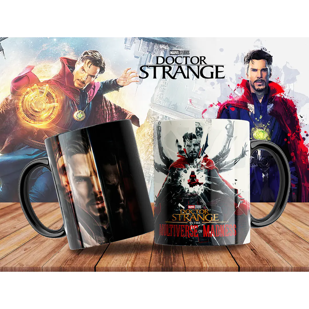 10 Artes para Caneca Doctor Stranger Arquivo Editável 5