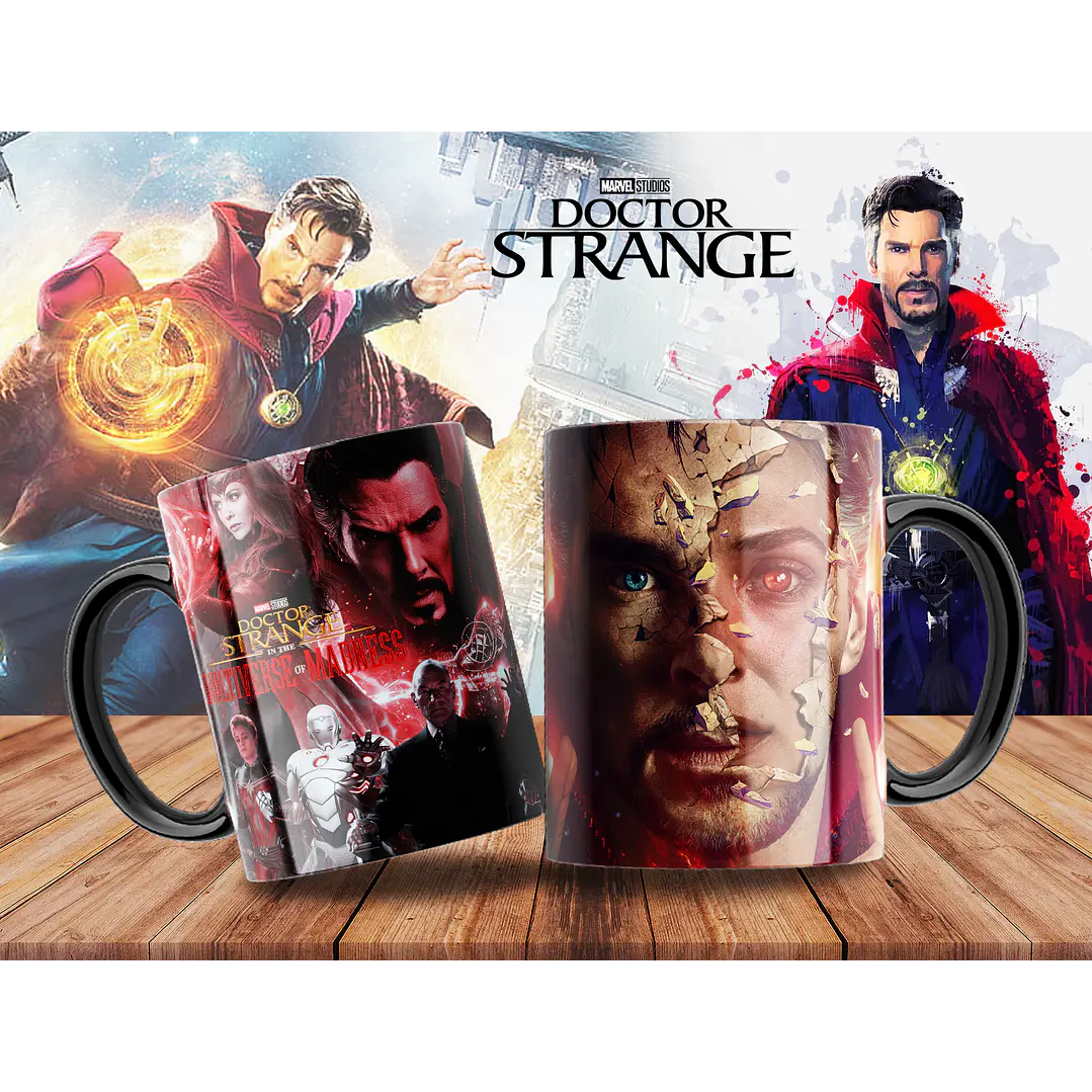 10 Artes para Caneca Doctor Stranger Arquivo Editável 6