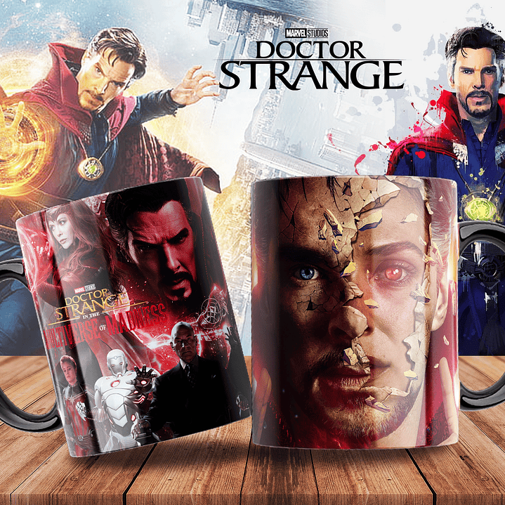 10 Artes para Caneca Doctor Stranger Arquivo Editável 6