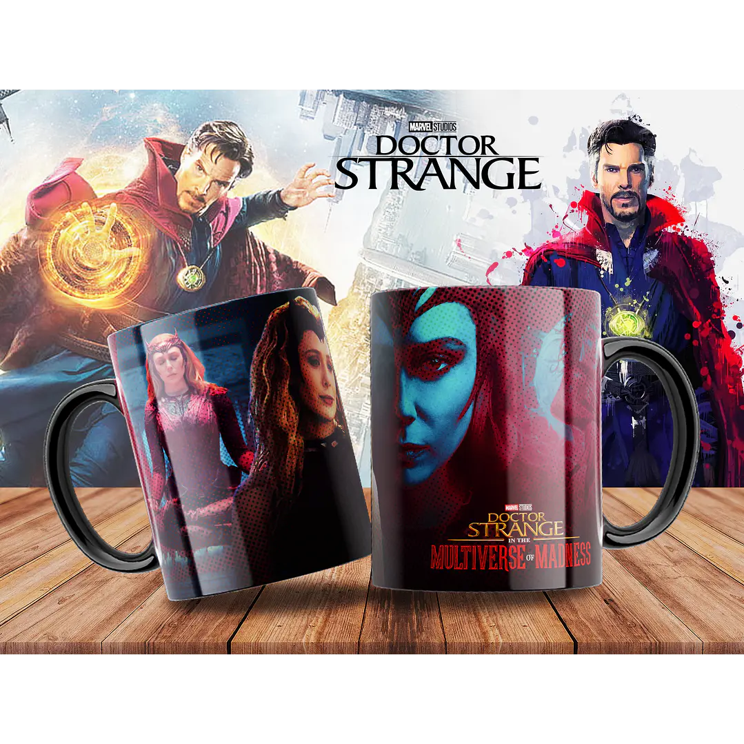 10 Artes para Caneca Doctor Stranger Arquivo Editável 7