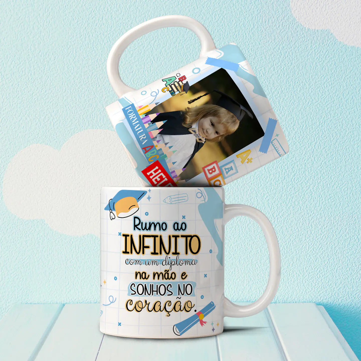 10 Artes para Caneca Formatura ABC Arquivo Editável 3