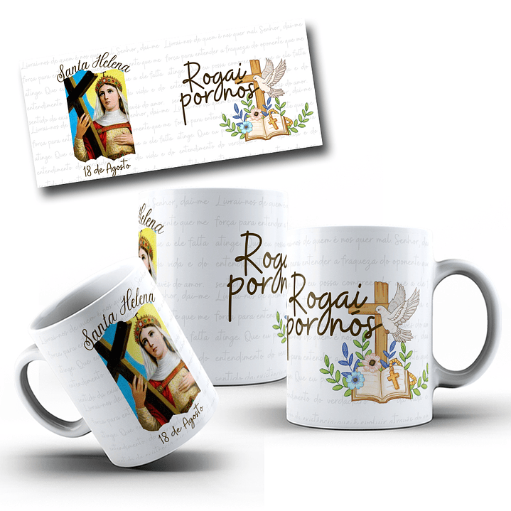 10 Artes para Caneca Santinhos Arquivo em Jpg 11