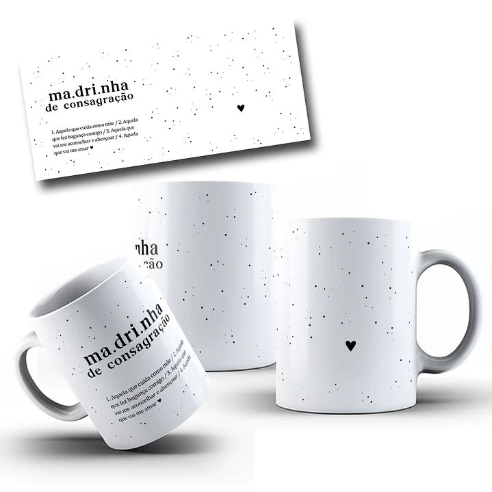 12 Artes para Caneca Batismos Padrinhos Arquivo em Png 4