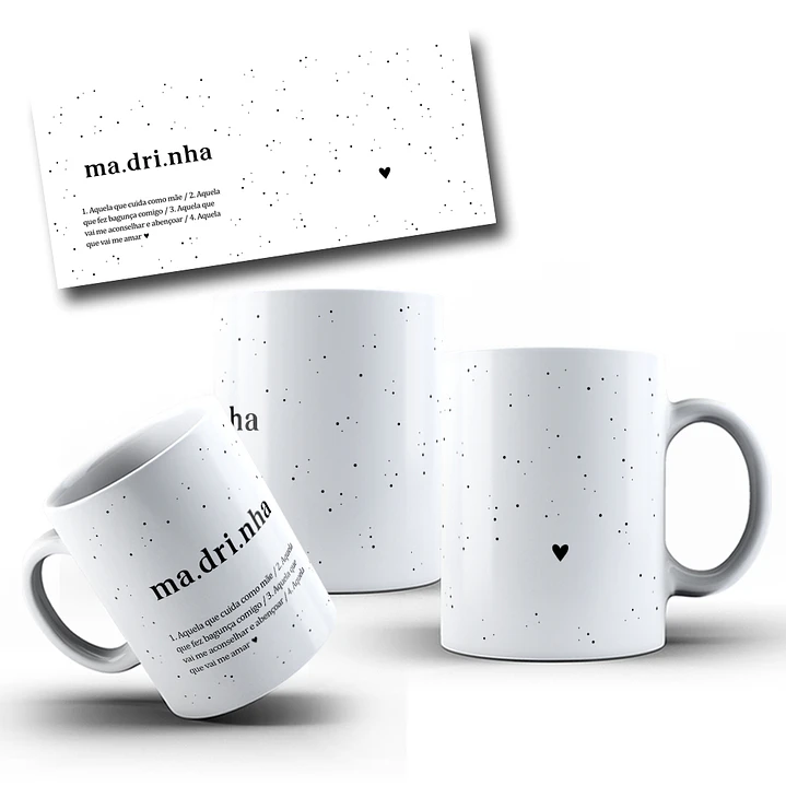 12 Artes para Caneca Batismos Padrinhos Arquivo em Png 5