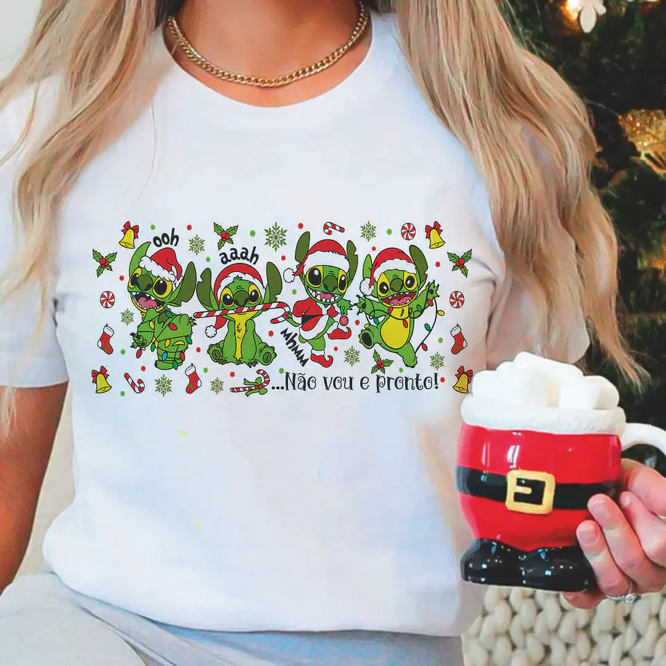 15 Artes para Caneca Stitch Natal Arquivo Editável 2