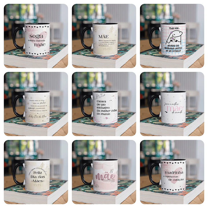 20 Artes para Caneca Dia das Mães Arquivo em Jpg 1