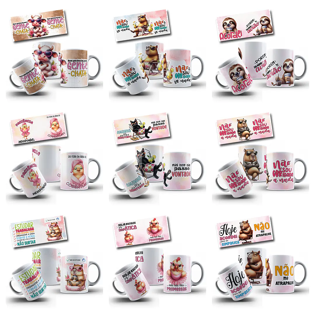 49  Artes para Caneca Capivara Frases Arquivo em Jpg   1