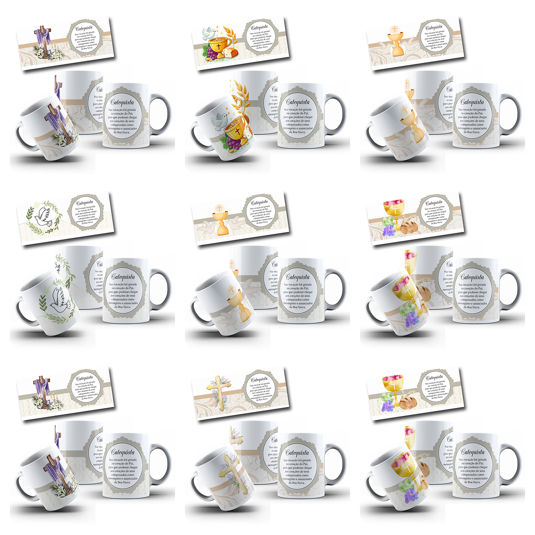 36 Artes para Caneca Catequista Arquivo em Jpg 2