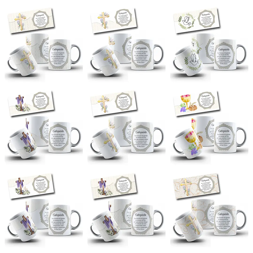 36 Artes para Caneca Catequista Arquivo em Jpg 4