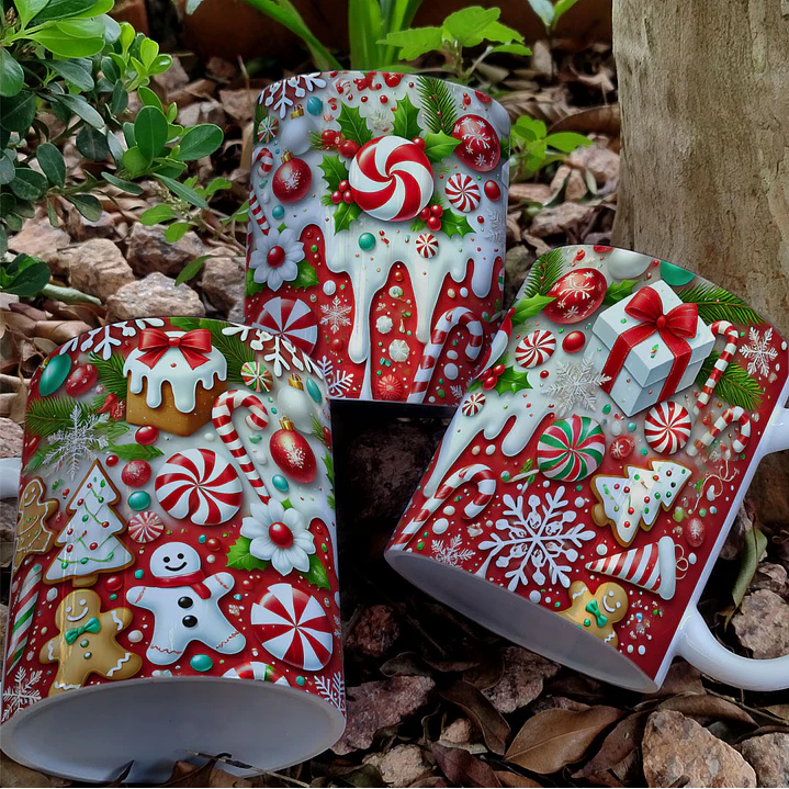4 Artes para Caneca Doce Natal Arquivo em Jpg  1