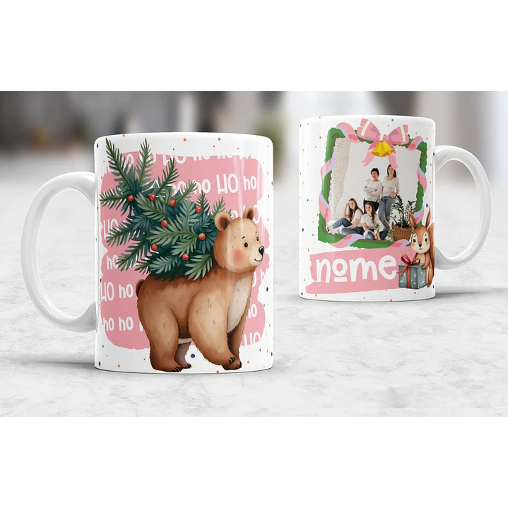 7 Artes para Caneca Natal com Fotos Arquivo Editável 5