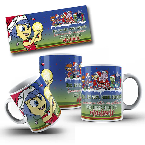 8 Artes para Caneca Natal Divertidamente Arquivo em Jpg
