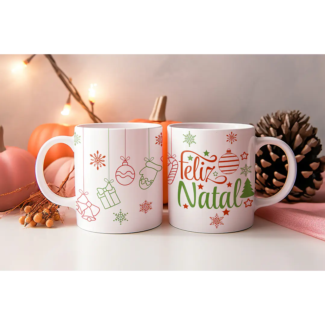 8 Artes para Caneca Natal Arquivo Editável 2