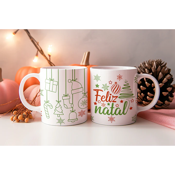 8 Artes para Caneca Natal Arquivo Editável 5