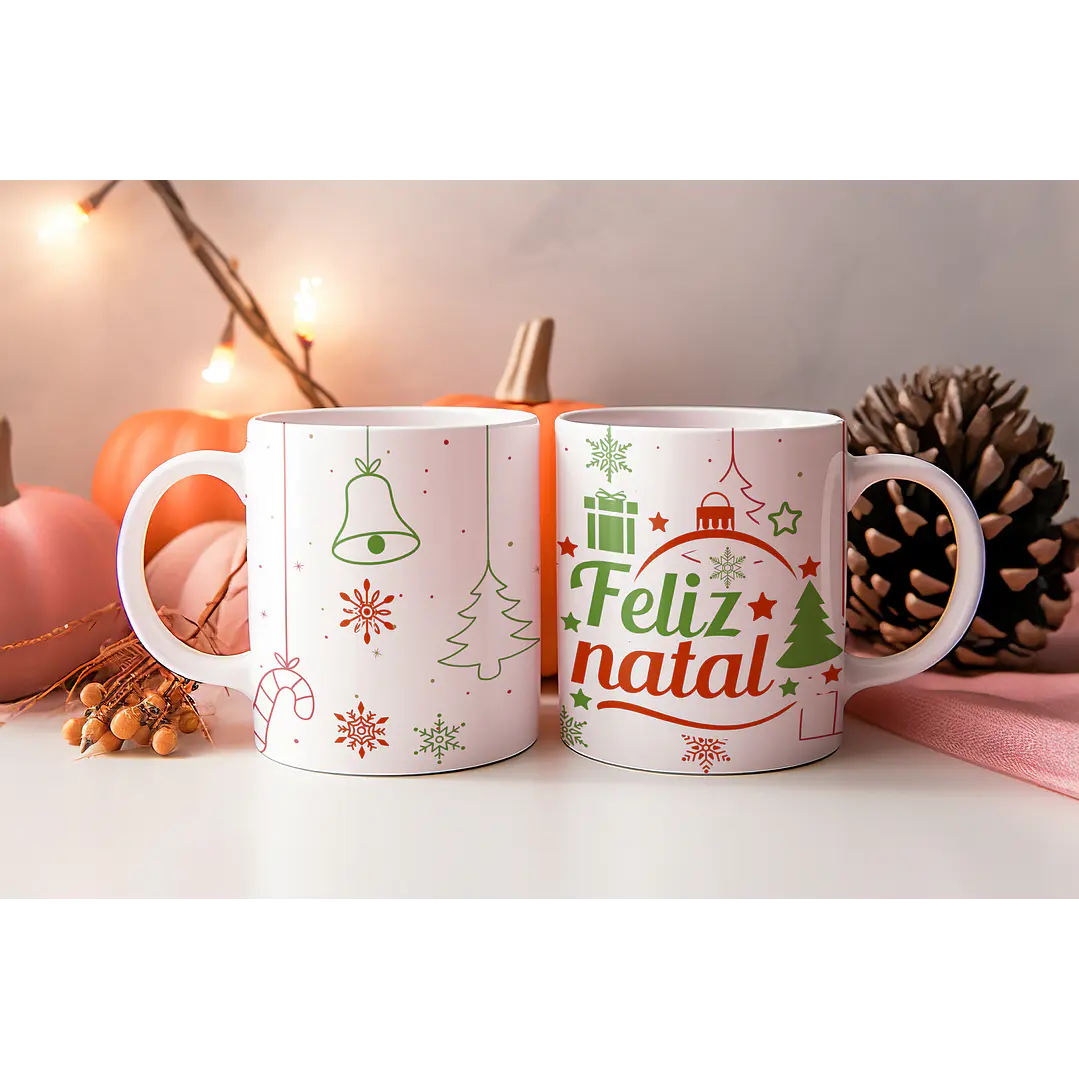 8 Artes para Caneca Natal Arquivo Editável 6