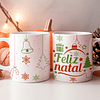 8 Artes para Caneca Natal Arquivo Editável