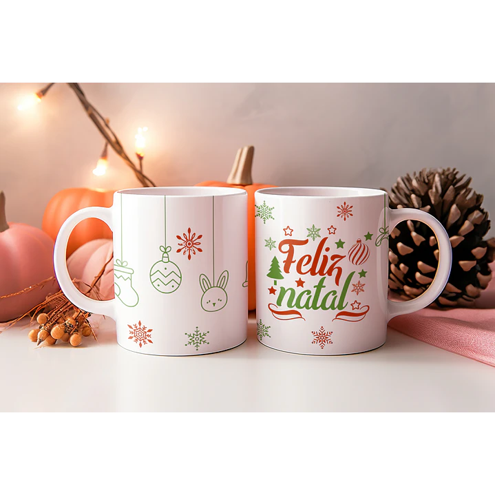 8 Artes para Caneca Natal Arquivo Editável 8