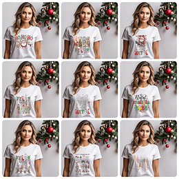 9 Artes para Camisa Natal Arquivo Editável 