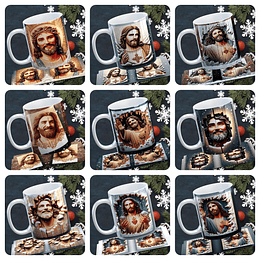 10 Artes para Caneca Natal Cristo Arquivo em Jpg 