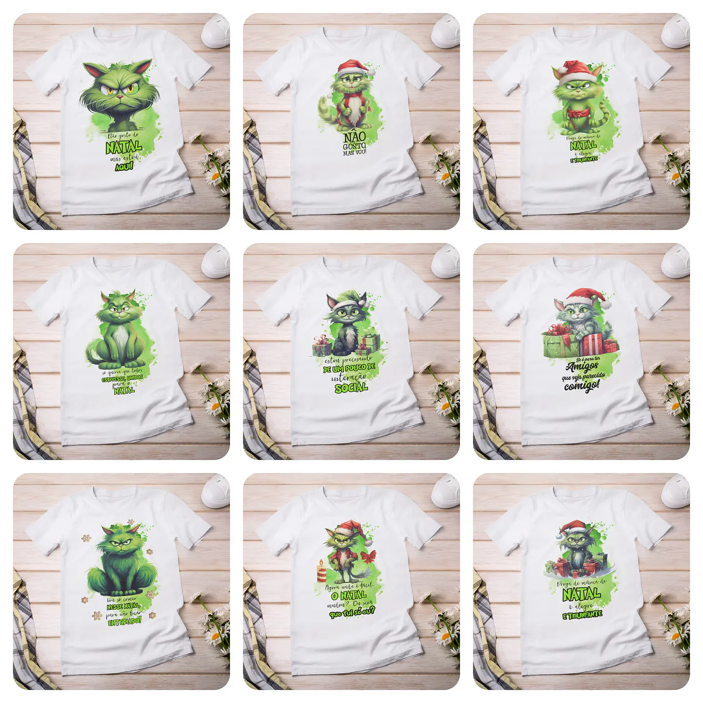 15 Artes para Caneca Grinch Natal Arquivo Editável  2
