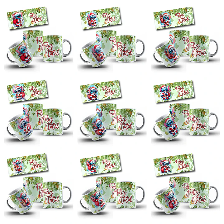 15 Artes para Caneca Stitch Natal Arquivo em Png  1