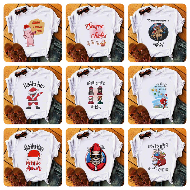 20 Artes para Camisa Natal Arquivo Editável  3