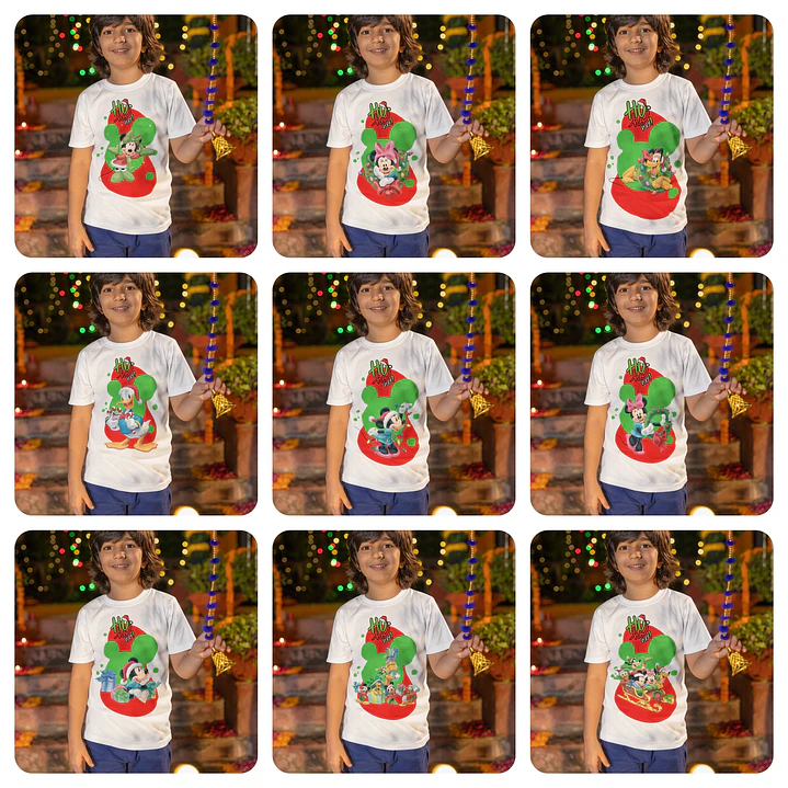 19 Artes para Camisa Natal Mickey Arquivo Editável  1