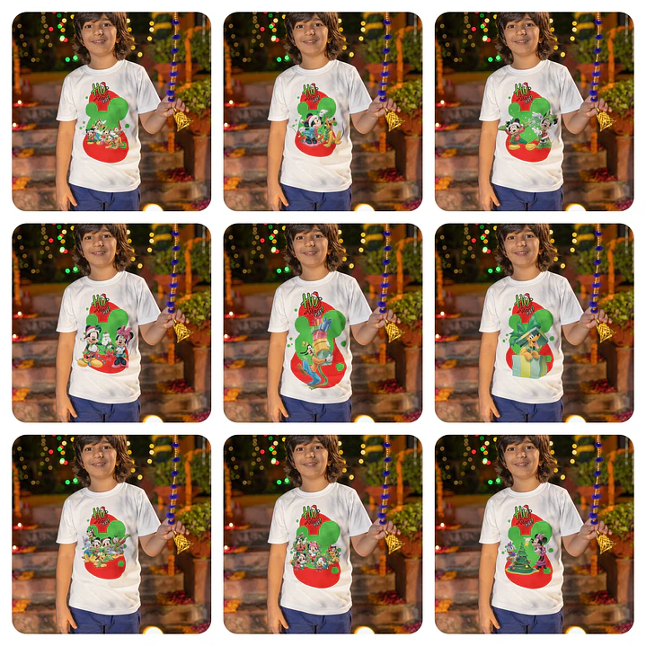 19 Artes para Camisa Natal Mickey Arquivo Editável  2