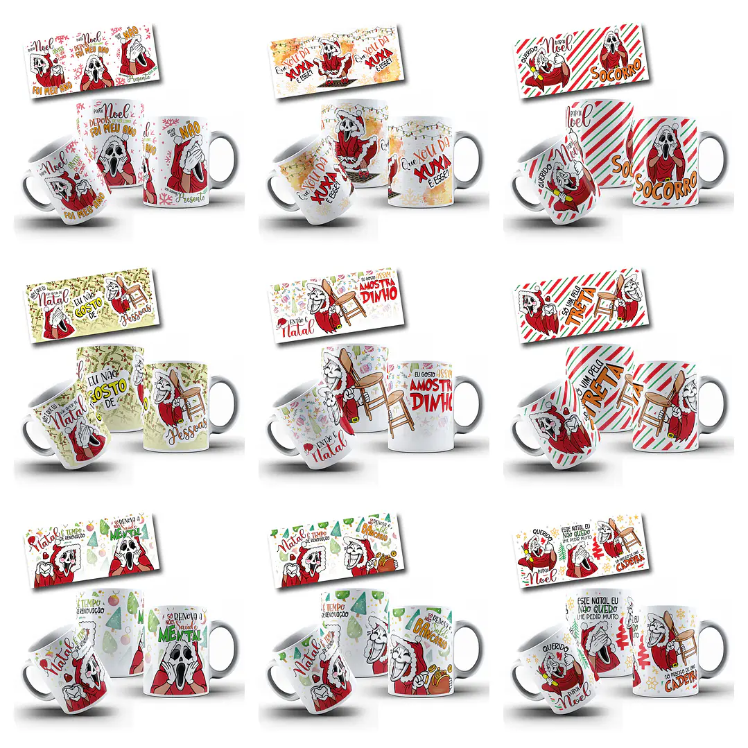23 Artes para Caneca Amostradinho Natal Arquivo em Jpg  2