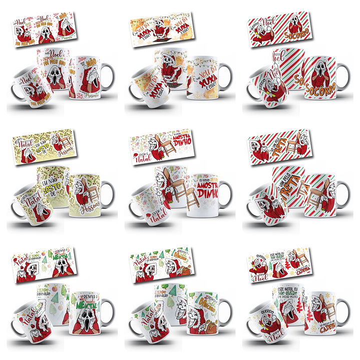 23 Artes para Caneca Amostradinho Natal Arquivo em Jpg  2