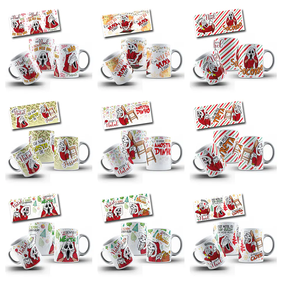 23 Artes para Caneca Amostradinho Natal Arquivo em Jpg  2