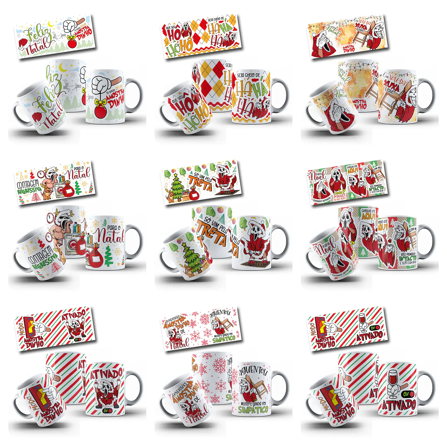 23 Artes para Caneca Amostradinho Natal Arquivo em Jpg  3