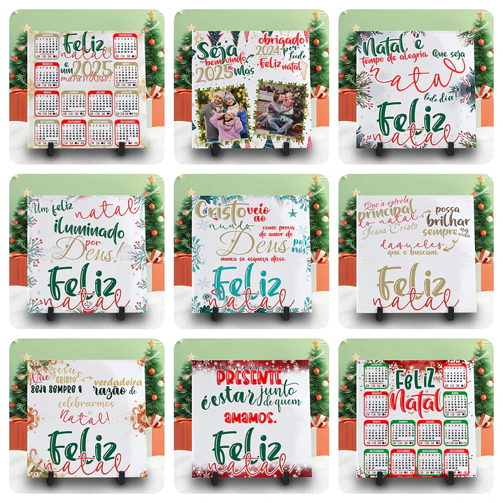 56 Artes para Caneca e Azulejo Natal Arquivo Editável 5