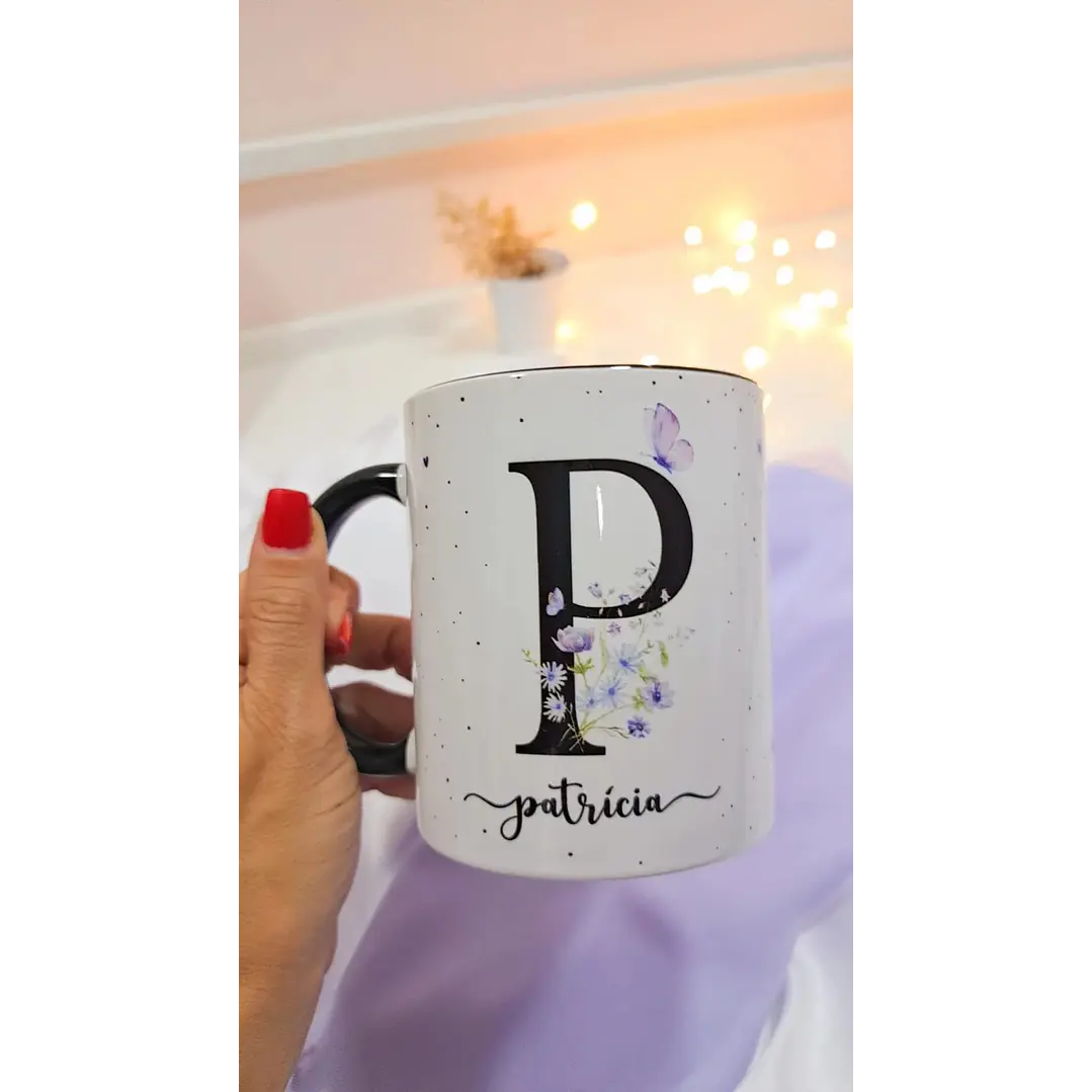 26 Artes para Caneca Alfabeto Lilás Arquivo Editável 1