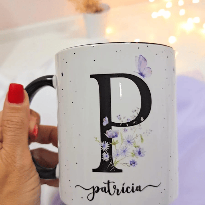 26 Artes para Caneca Alfabeto Lilás Arquivo Editável 1