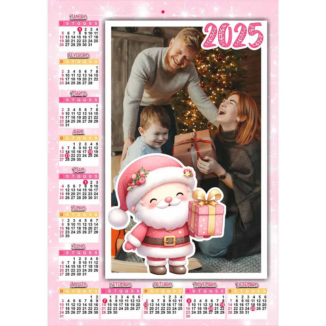 Arquivo para Calendário de Parede em Png 4