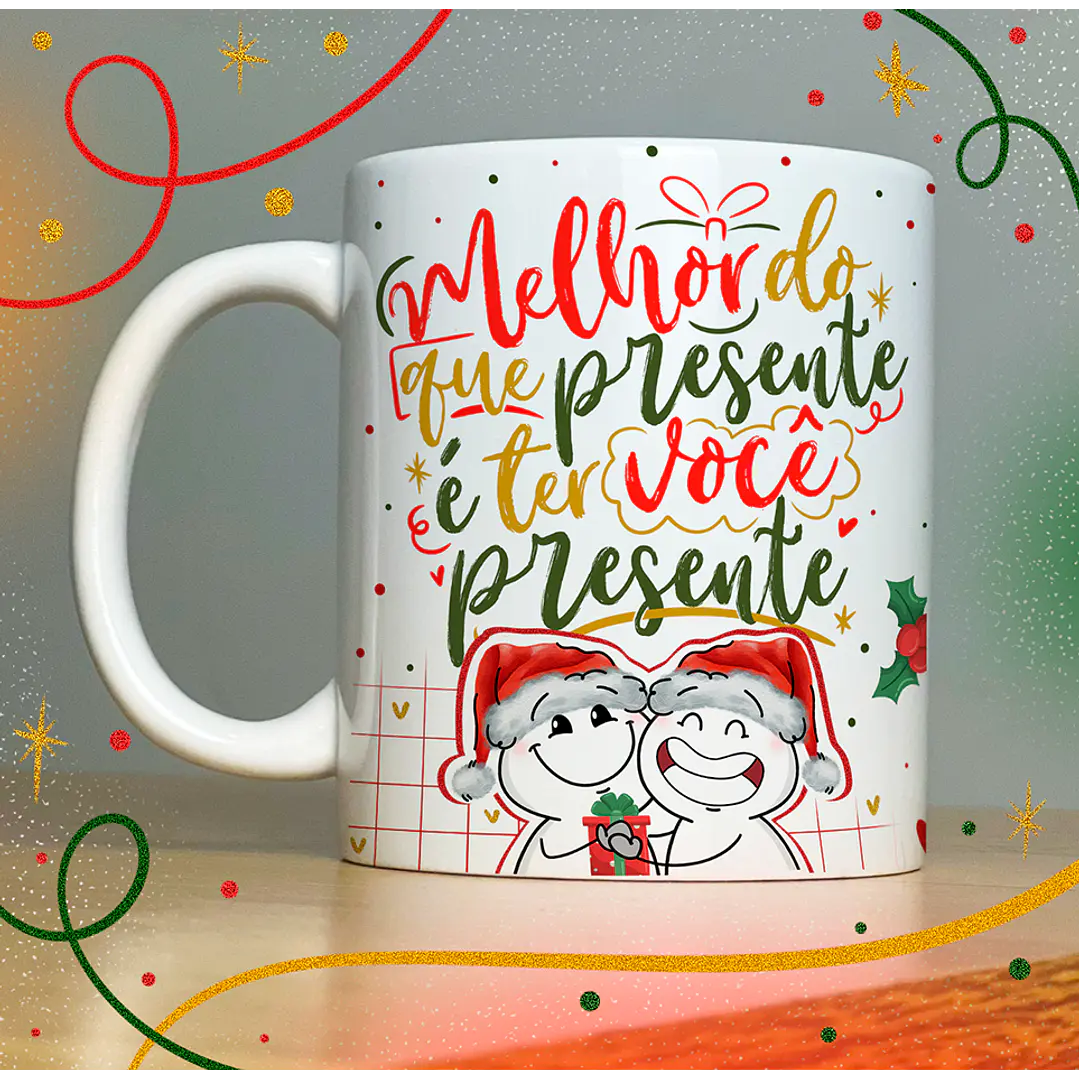 40 Artes para Caneca Papai Noel Arquivo em Jpg  5