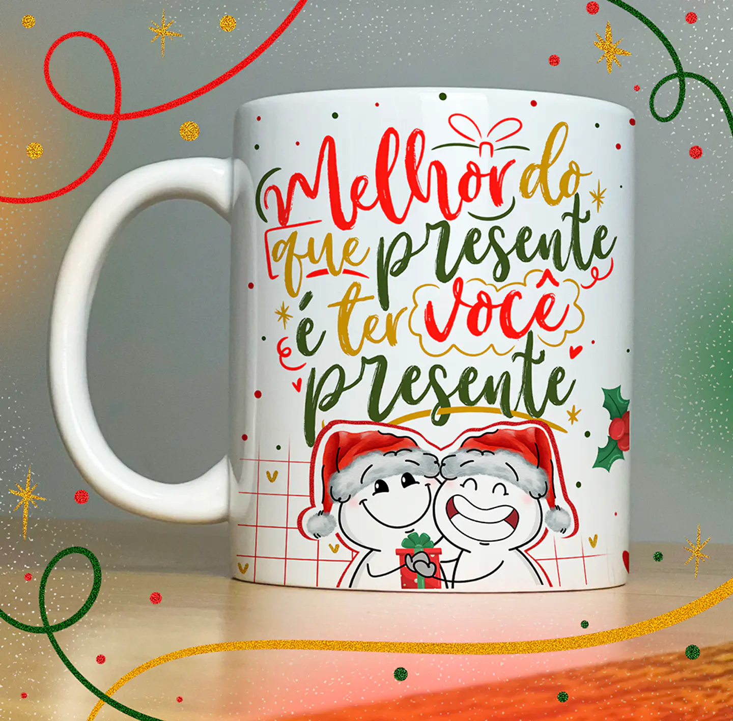40 Artes para Caneca Papai Noel Arquivo em Jpg  5