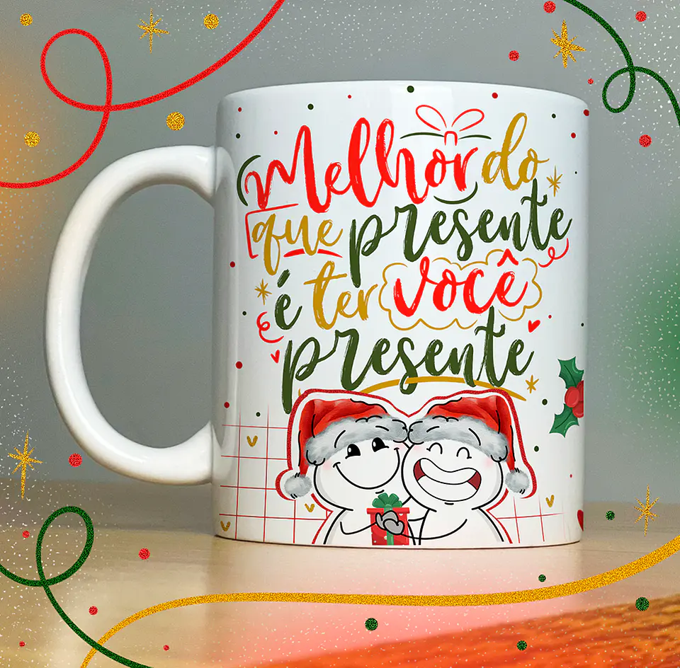40 Artes para Caneca Papai Noel Arquivo em Jpg  5