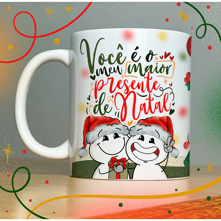 40 Artes para Caneca Papai Noel Arquivo em Jpg  9