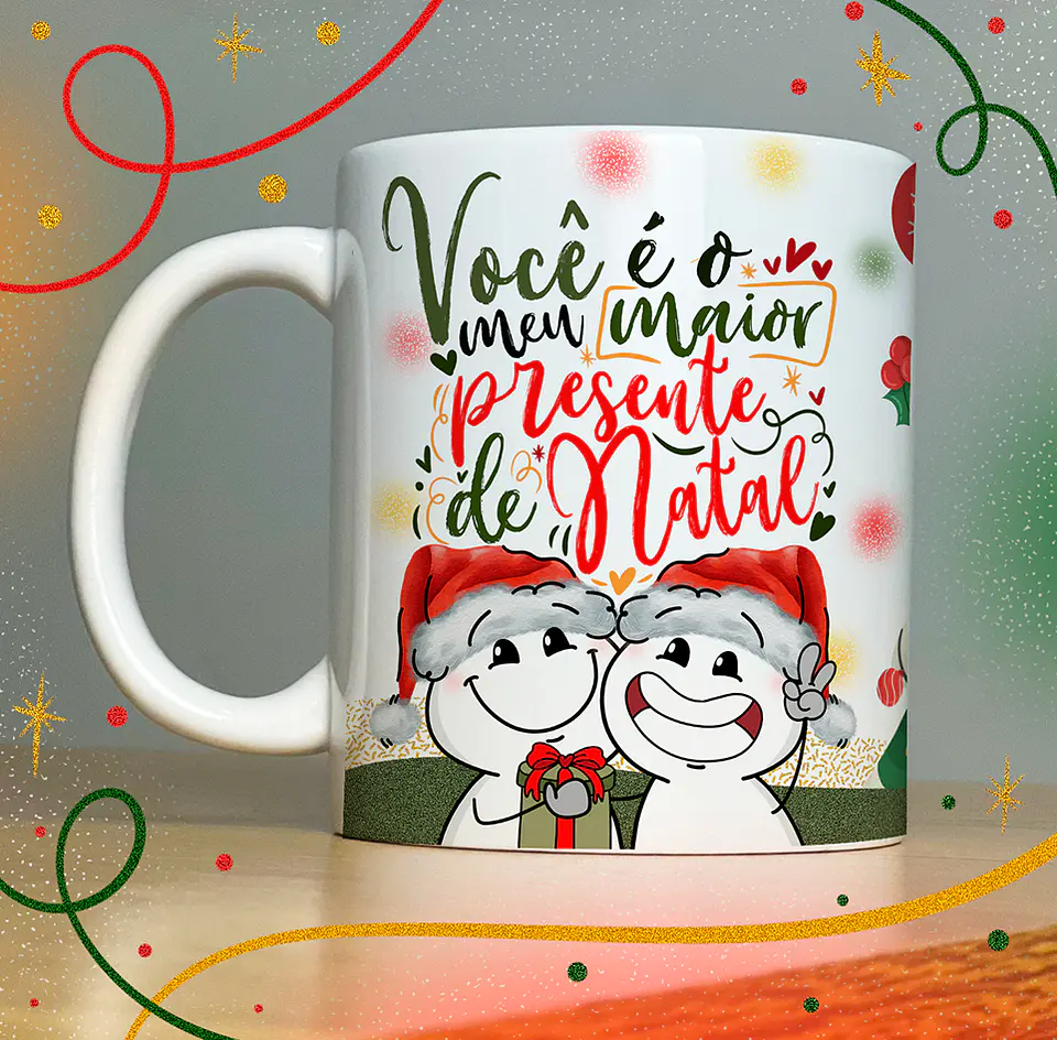 40 Artes para Caneca Papai Noel Arquivo em Jpg  9