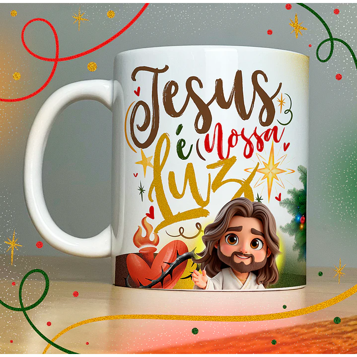 40 Artes para Caneca Papai Noel Arquivo em Jpg  14