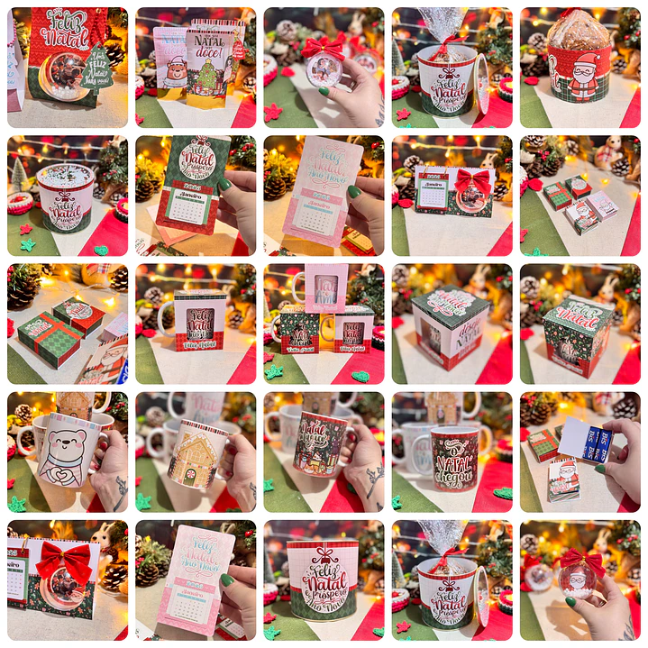 Kit Digital Natal Papai Noel + Mimos em Png  2