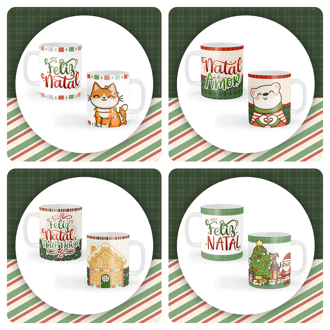 Kit Digital Natal Papai Noel + Mimos em Png  6