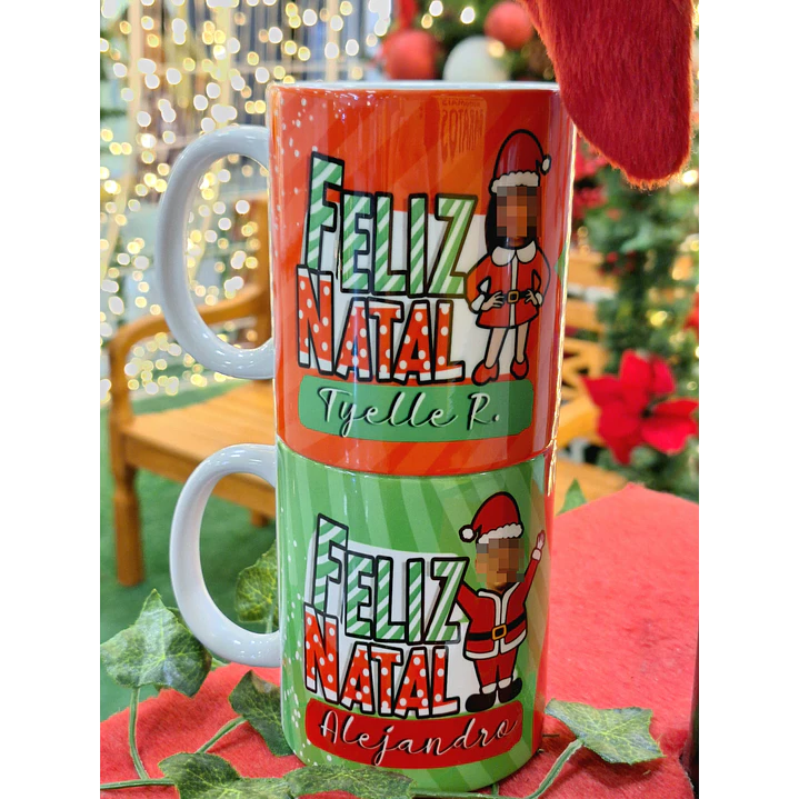 Artes Caneca Rostinho divertido Natal Natalino Arquivo em Png 2