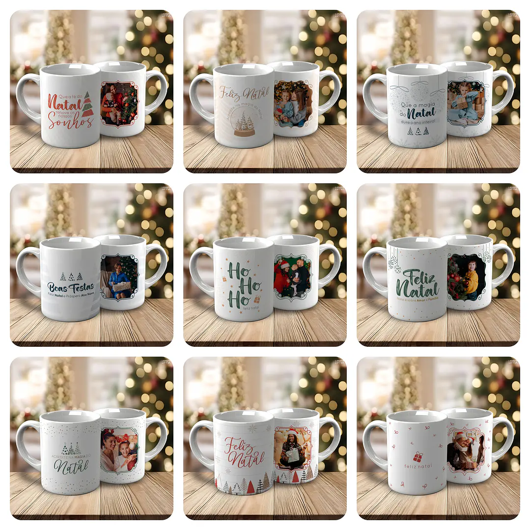 21 Artes Caneca Natal Com Foto Arquivo Editável 2