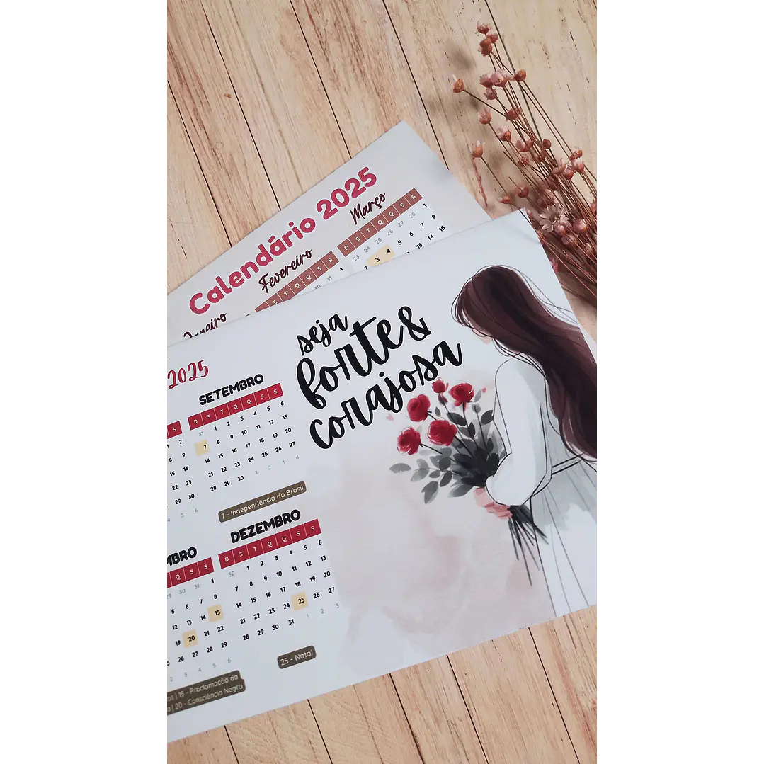 Arquivo Calendário A4 2025 em Pdf 3